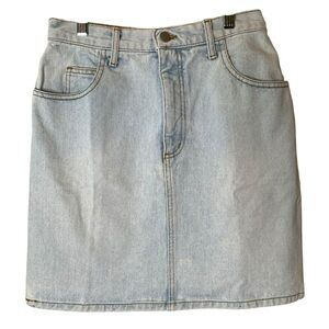 Guess Vintage Denim High Waist Skirt Size 29 Light Wash Y2K 90s Casual Staple